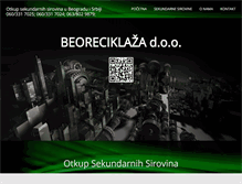 Tablet Screenshot of beoreciklaza.com